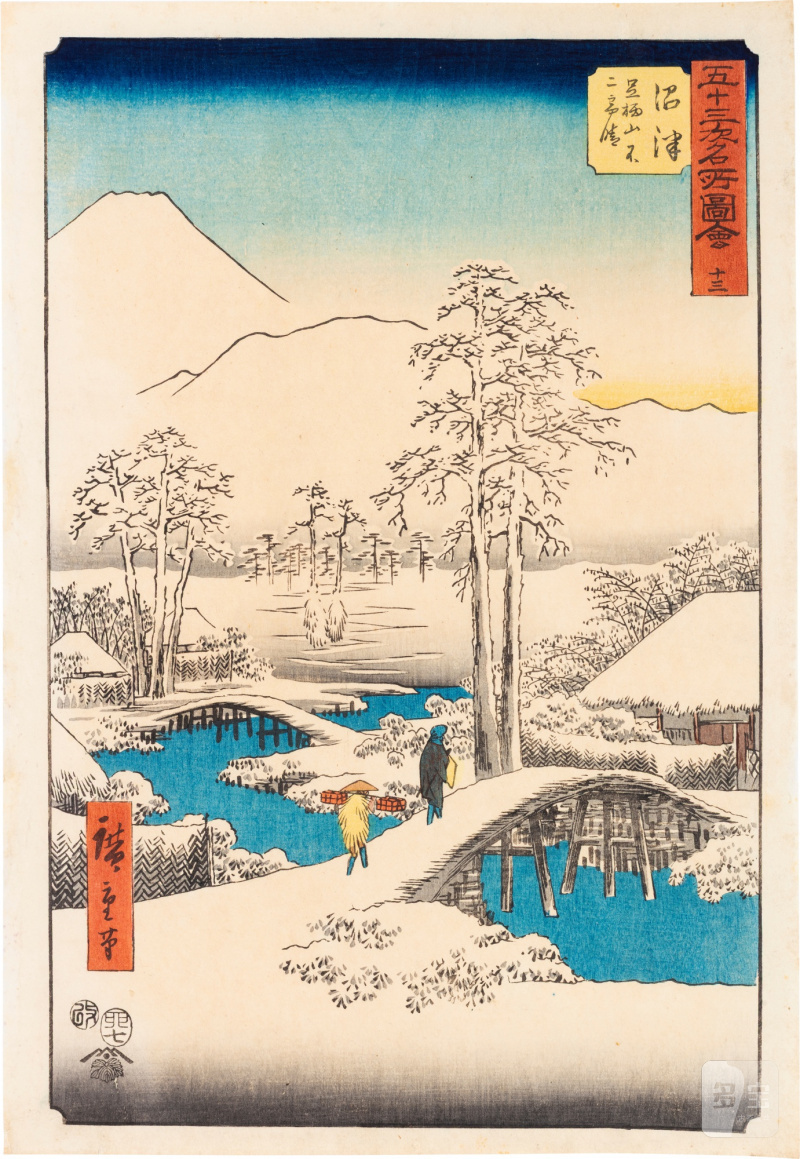 Utagawa Hiroshige (1797-1858) | The complete set of Famous Sights of the Fifty-three Stations (Gojusan tsugi meisho zue), also known as the Vertical Tokaido | Edo period, 19th century - 图31